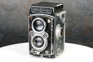 :rolleiflex Automat (model 3) 6x6 Tlr Camera W/ Tessar 75mm F3.  5 Lens [as Is]