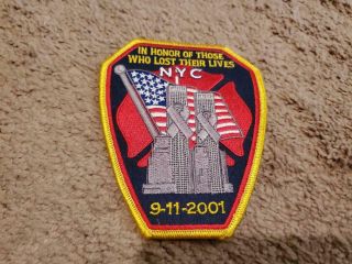Vintage Police Patch York 9 - 11 - 2001 In Honor Of Those Who Lost There Lives