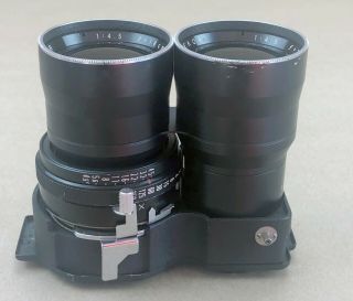 Black Mamiya Sekor 180mm f/4.  5 TLR Lens Fit C22,  C33,  C220 & C330 - WORKS/OPTICAL 3