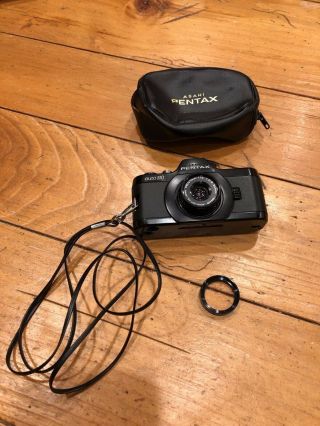 Pentax Auto 110 Miniature Point & Shoot 110 Film Camera W/ 24mm Lens -