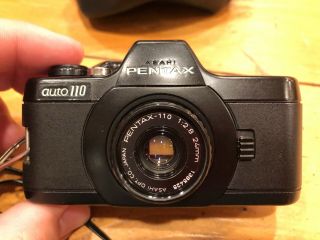 Pentax Auto 110 Miniature Point & Shoot 110 Film Camera w/ 24mm Lens - 3