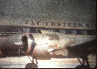 1950’s 8mm Home Movie Eastern Airlines Airplanes Ships Boats La Guardia York 3