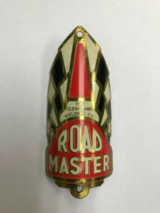 Vintage Road Master Bicycle Headbadge Head Badge The Cleveland Welding Co