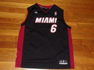 Adidas Miami Heat Lebron James Basketball Jersey Boys Large