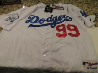 Vintage Manny Ramirez Los Angeles Dodgers Majestic Authentic Mlb Jersey Size 60