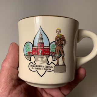 Philadelphia Council Classic Vintage Bsa Boy Scouts Of America Coffee Mug 044