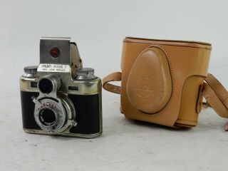 Vintage Bolsey Model C Twin - Lens Reflex 35mm Film Camera F:3.  2 Lens W/case