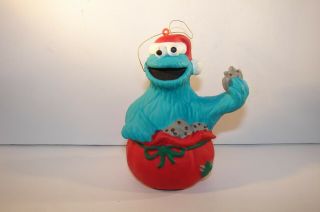 Vintage Sesame Street Jim Henson Kurt Adler Christmas Ornament Cookie Monster