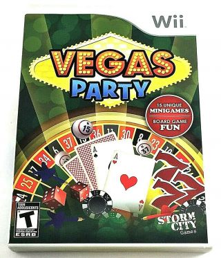 (g599) Great & Collectible Classic Vintage Nintendo Wii Vegas Party / Fast Shipp