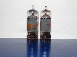 2 X 6fq7/6cg7 Rca Tubes Strong Matched Pair Clear Top - Side Getter