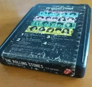 Vintage Rolling Stones 8 Track Tape: Some Girls. .  Shattered,
