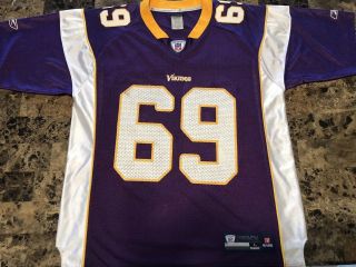 Jared Allen Nfl Minnesota Vikings Home Football Jersey 69 By Reebok Men 