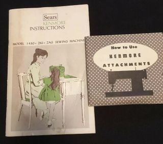 Vintage Kenmore Sewing Machine Manuals Instructions Model 1430