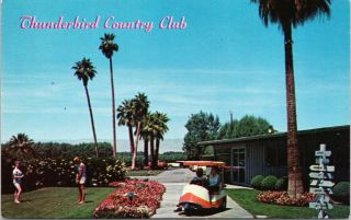 Palm Springs Ca Thunderbird Country Club Golf Course Vintage Postcard F65