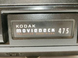 Kodak Moviedeck 475 8mm & 8 Film Movie Projector - for power only 2