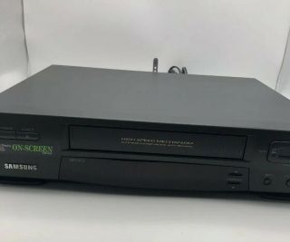 Samsung VR3705 VCR Player Recorder VHS HQ Auto Head Cleaner - W/ Remote 2