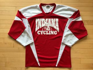 Indiana Basketball Hoosiers Iu Fans Hockey Jersey Cycling Little 500 Sz M Mens