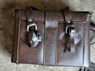 Vintage Leather Camera Bag -