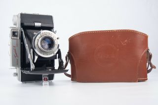 Kodak Tourist Ii 620 Or 828 Film Folding Bellows Camera W 105mm Lens & Case V17