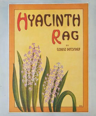 Vintage Ragtime Sheet Music Hyacinth Rag By George Botsford 1911