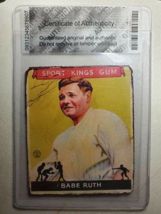 1933 Goudey Sport Kings 2 Babe Ruth York Yankees Baseball Card