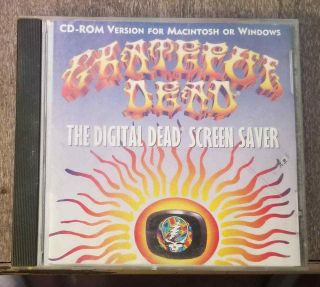 1995 Grateful Dead Digital Screensaver Vintage Screen Saver Cd - Rom Cdrom Pc Mac