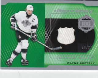 Wayne Gretzky 18/19 Ud Sp Game A Piece Of History 100 Point Club Jersey /99