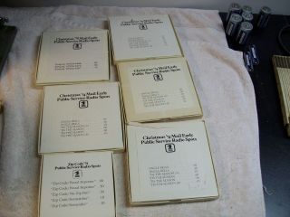 Vintage Broadcast Radio Promotional Audio Tapes With Christmas Songs