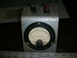 Vintage Supreme Instruments Dc Milliamperes Panel Meter Gauge Meter Radio Ratrod