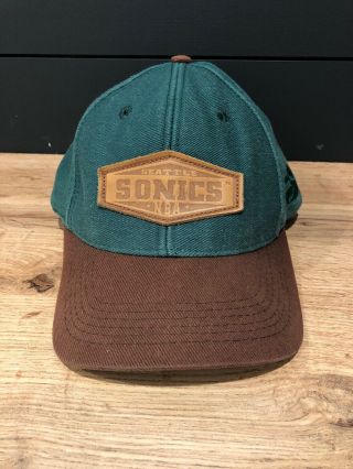 Seattle Sonics Supersonics Nba Sports Specialties Vintage Snapback Cap Hat Green