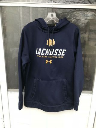 Under Armour Notre Dame Fighting Irish Champion Lacrosse Pullover Hoodie Size S