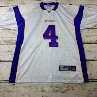 Reebok Minnesota Vikings 4 Brett Favre Stitched Jersey Size 52