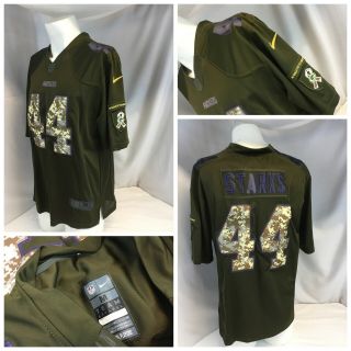 Green Bay Packers Salute The Troops Nike Jersey M Camo Starks Ygi F9 - 746