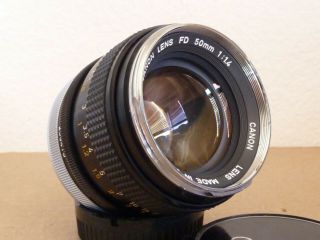 Canon Lens Fd 50mm F/1.  4 -