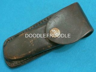Vintage Case Xx Usa Sheath 4 Shark Tooth 6265 5265 Folding Hunter Knife Knives