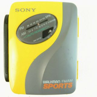 Sony Walkman Sports Portable Cassette Tape Player Radio Wm - Sxf30 - Vtg