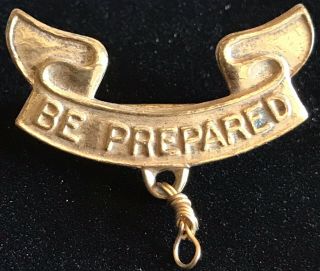 Vintage Bsa Boy Scouts Of America Be Prepared Banner Pin
