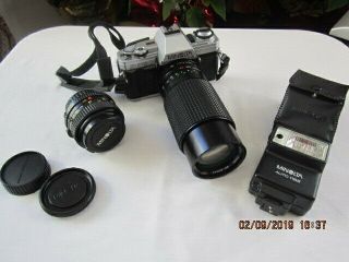 Vintage Minolta X - 370 Camera With Case