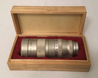 Kinotel 3 " F2.  5 Anastigmat 16mm Movie Lens & Case,  Includes Front And Rear Cap