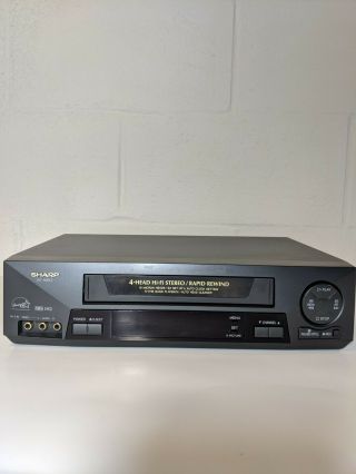 Sharp Vc - H993u 4 Head Hi - Fi Stereo Video Cassette Recorder Vcr W/ Rapid Rewind