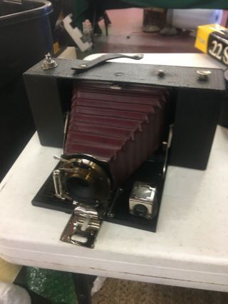 Kodak No.  3 - A Folding Brownie Camera Maroon Bellows