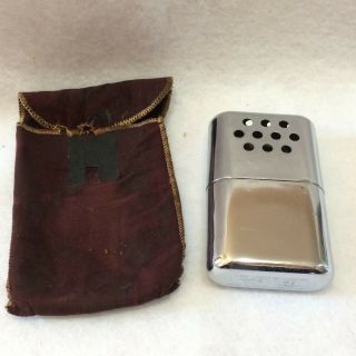 Vintage Jon - E Giant Size Gi Pocket Hand Warmer With Pouch Aladdin Lab