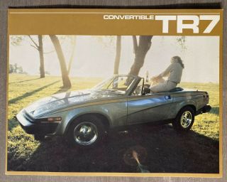 1981 Triumph Tr7 Convertible Canadian Sales Brochure (writing)