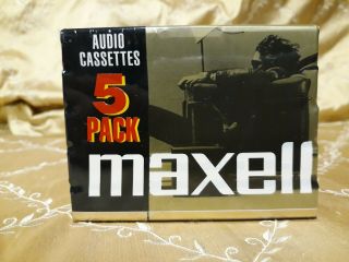 5pk Maxell Xlii High Bias 90 Minute Cassette Tapes (factory)