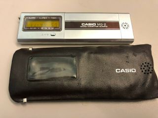 Vintage Casio Mq - 2 Micro Computer Calculator Alarm Clock Boba Fett