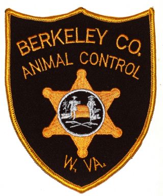 Berkeley County – Animal Control – West Virginia Wv Police Sheriff Patch Vintage