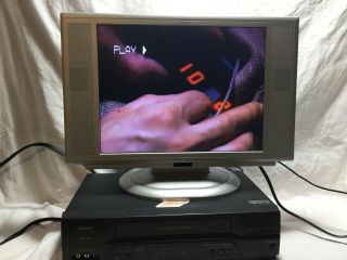 Symphonic VCR VHS Player 4 Head Hi - Fi Stereo Video Cassette Recorder. 2