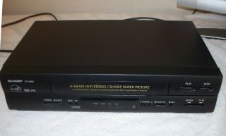 Sharp Vc - H960u Vhs Player Hq 207808759 Black Cassette 4 Head Vcr
