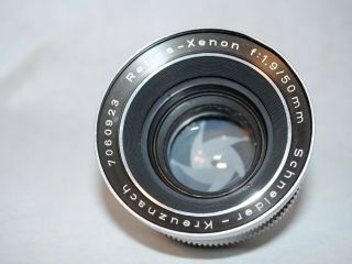 Schneider Kreuznach Xenon 50mm ƒ/1.  9 Lens Clear Optics - Kodak Retina Dkl Mount
