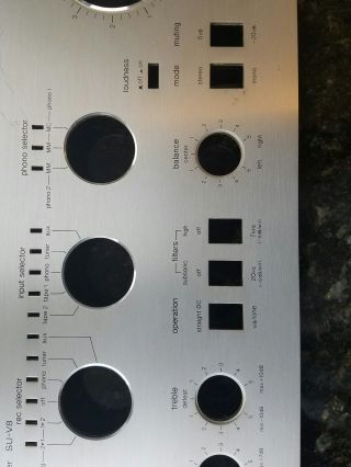 Technics su - v8 Integrated amplifier faceplate 3